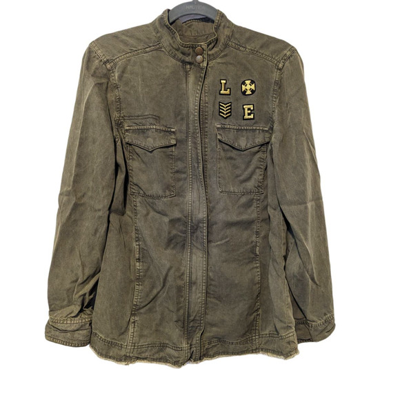 Libby Edelman Jackets & Blazers - Libby Edelman Army Jacket Olive Green Military Shacket